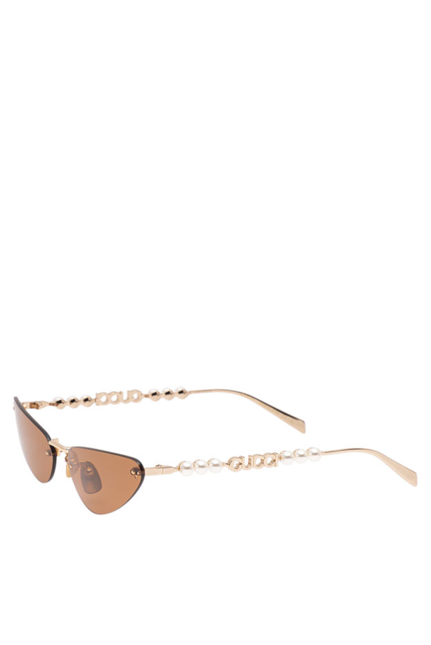 Gucci narrow rimless cat eye sunglasses with pearls 194905 - photo 3