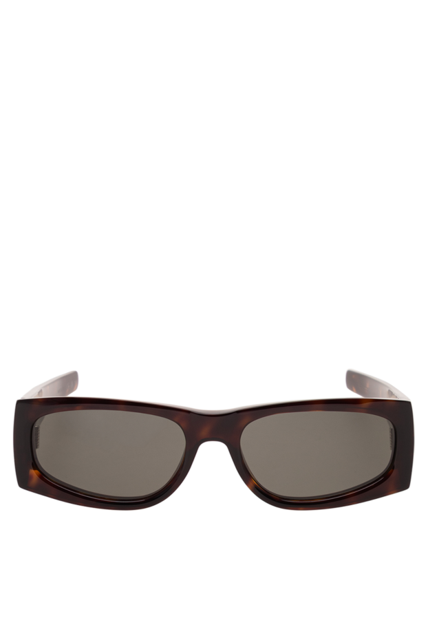 Saint Laurent rectangular sunglasses with emerald lenses and a gold monogram logo 194929 - photo 1