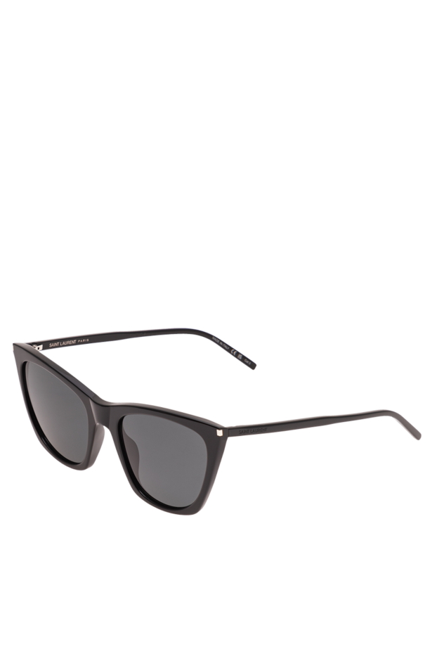 Saint Laurent cat-eye sunglasses with ultra-thin black frames and monochrome lenses 194948 - photo 3