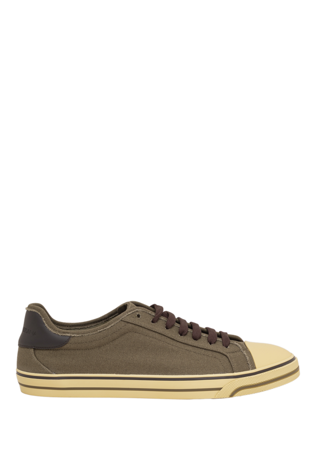 Dolce & Gabbana khaki-colored textile sneakers with a contrasting toe 195002 - photo 1
