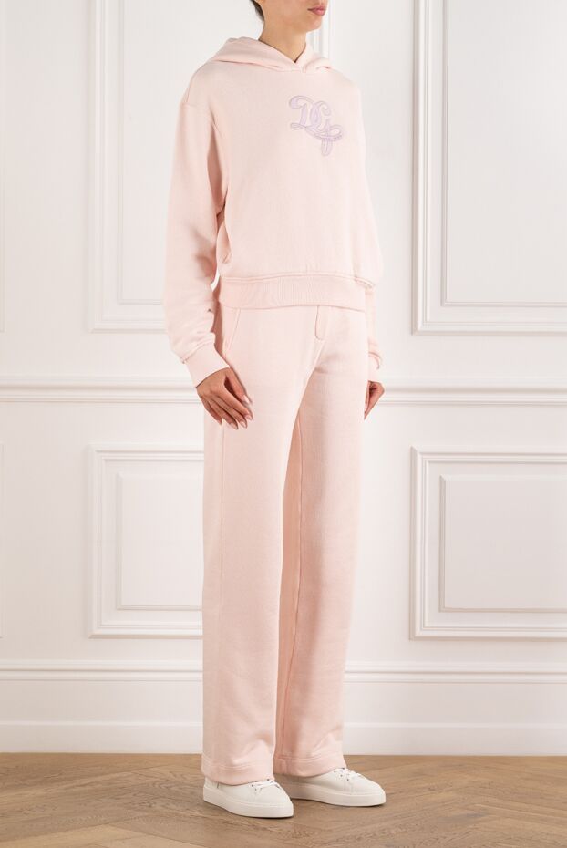 Dolce & Gabbana soft pink fleece hooded tracksuit 195015 - photo 3