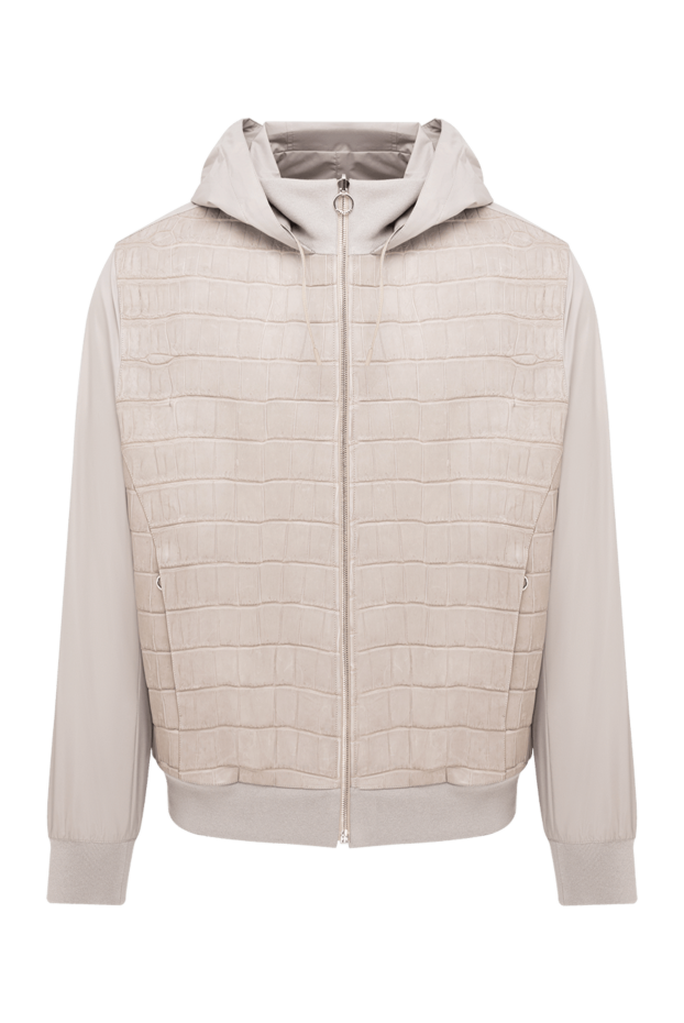 Seraphin combination bomber jacket with crocodile skin front panel 195065 - photo 1