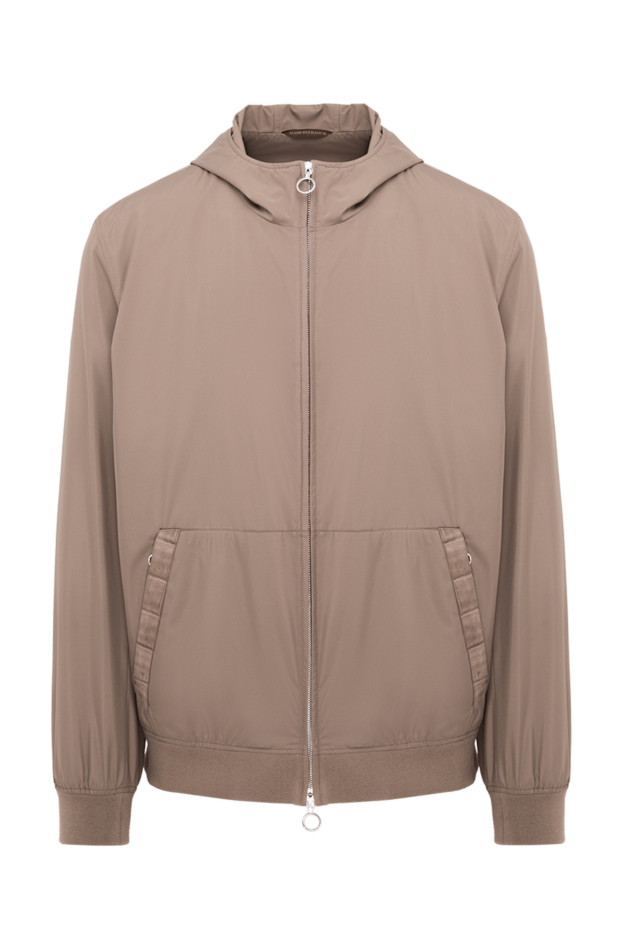 Seraphin a beige bomber jacket with a hood in a laconic design 195067 - photo 1