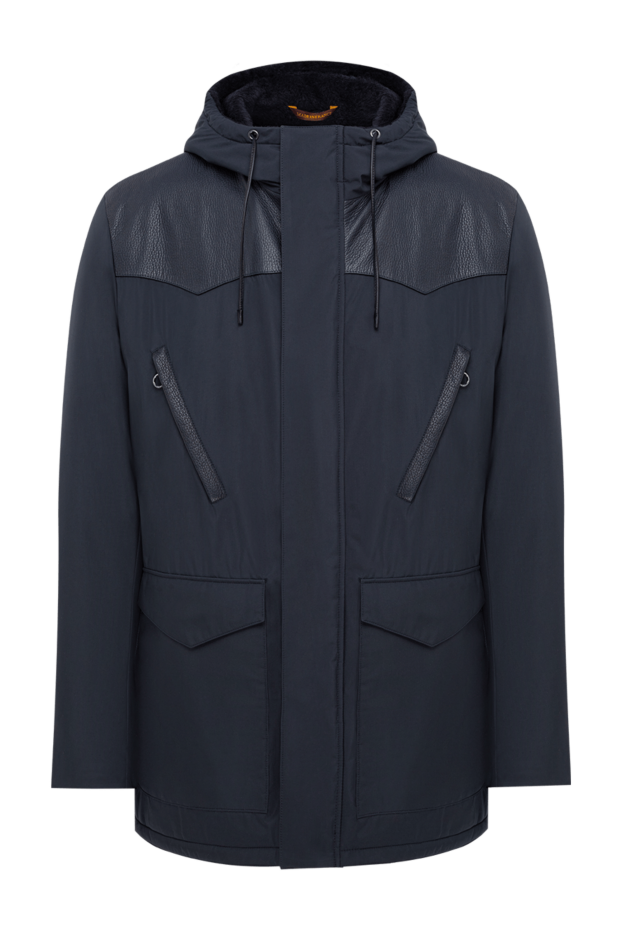 Seraphin men's fur-lined parka jacket with a yoke and hood 195075 - photo 1