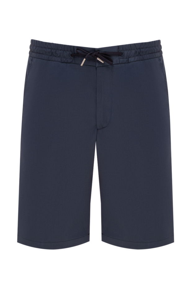 Cesare di Napoli men's smooth bermuda shorts in deep navy blue 195083 - photo 1