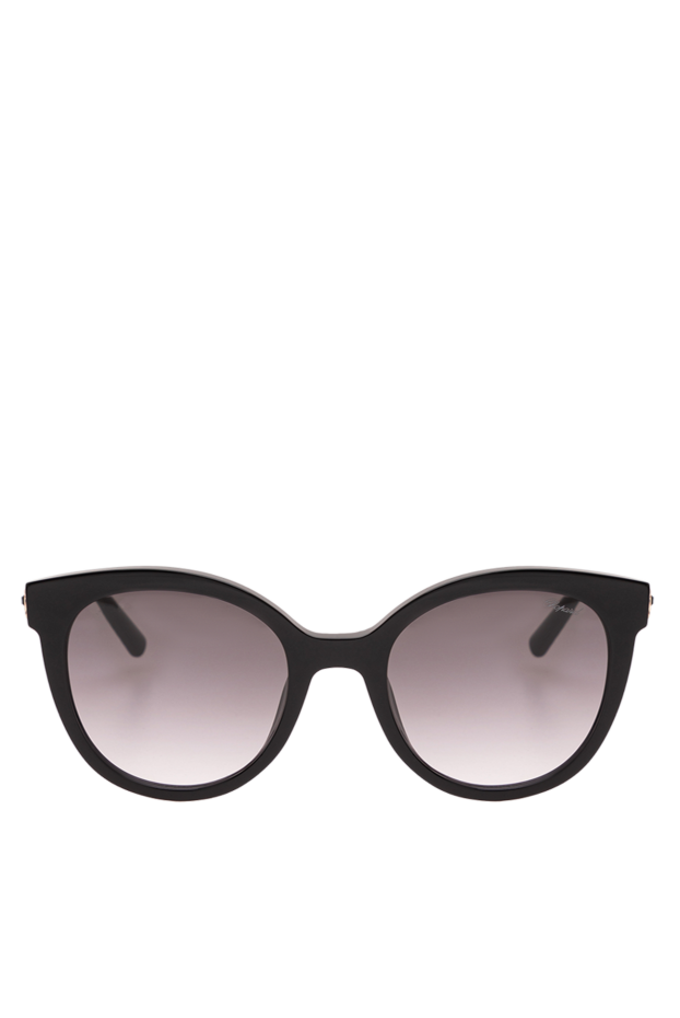 Chopard black sunglasses with round lenses and thin gold temples 195112 - photo 1