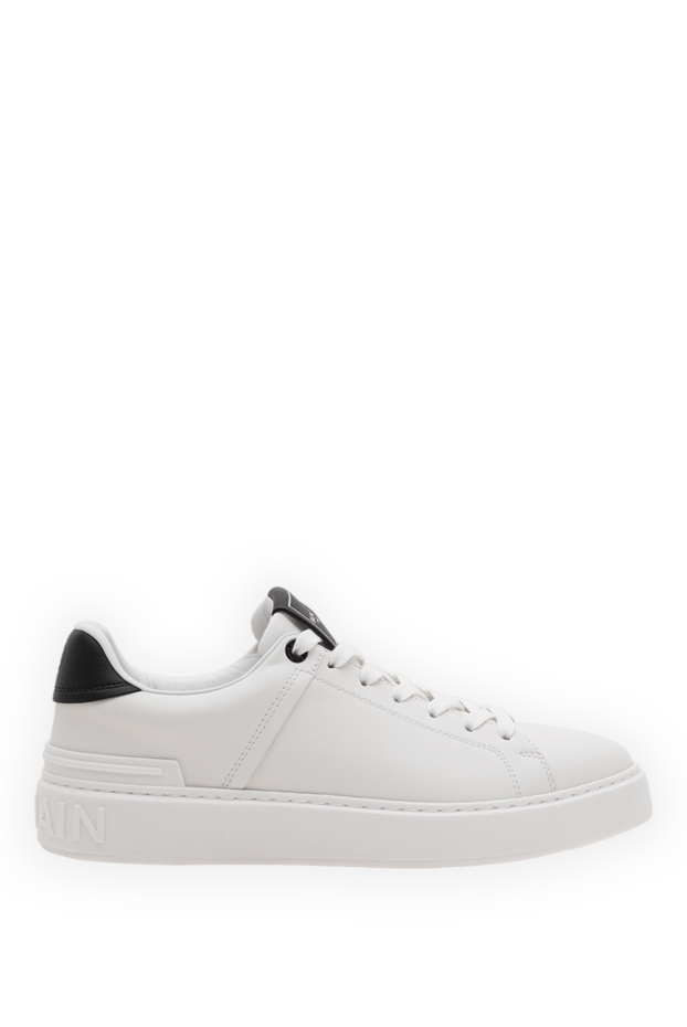 Balmain кроссовки b-court из телячьей кожи белого цвета 195118 - фото 1
