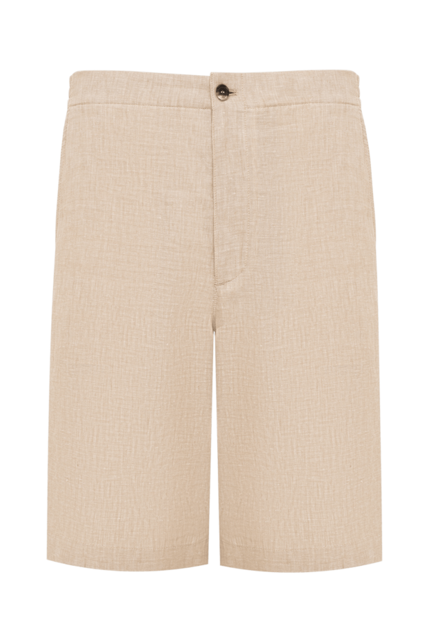 Loro Piana nolan men's linen bermuda shorts in sandy melange 195128 - photo 1