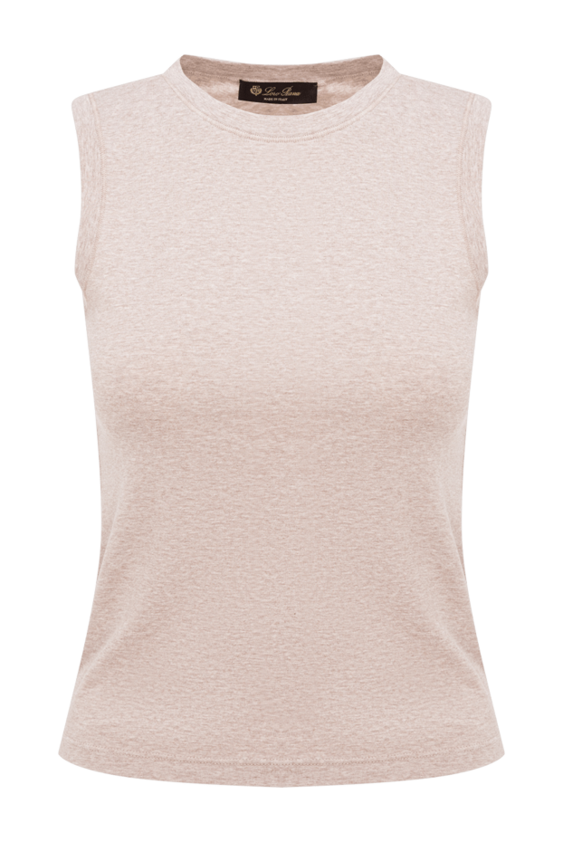 Loro Piana a simple sleeveless knit top with a round neckline 195144 - photo 1