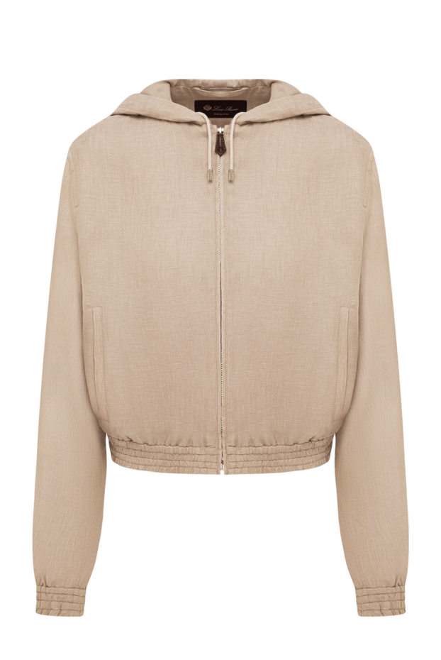Loro Piana opal cool beige linen bomber jacket 195156 - photo 1