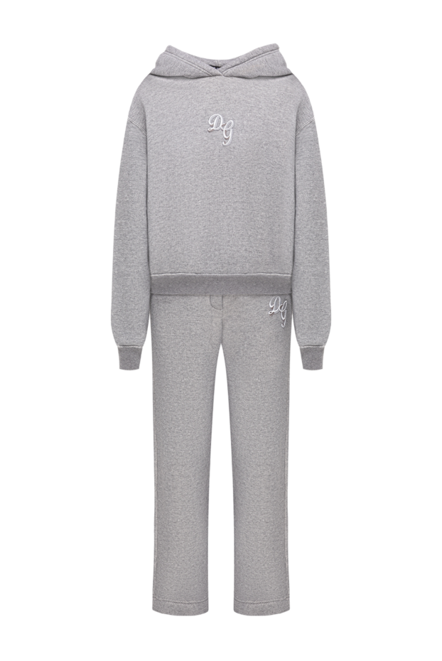 Dolce & Gabbana soft grey fleece hooded tracksuit 195158 - photo 1