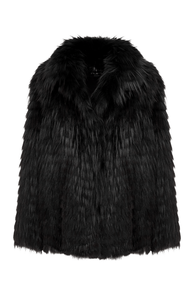 FG Furs black shortened long-haired fox fur coat-jacket 195366 - photo 1