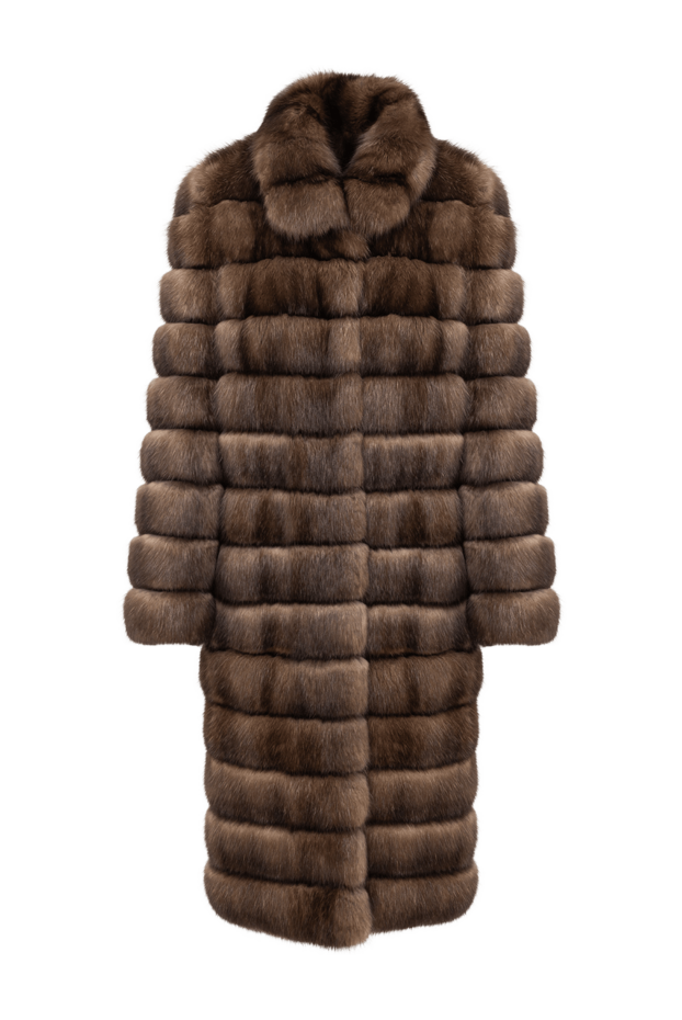 FG Furs long sable coat with a turn-down collar 195371 - photo 1