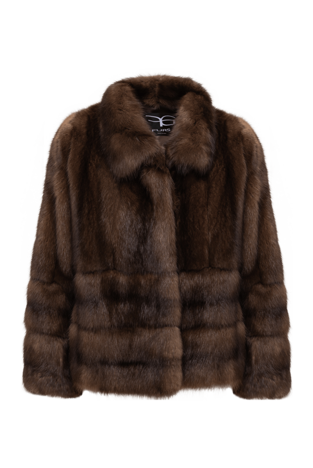 FG Furs short combined jacket made of vertical and transverse sable 195375 - photo 1