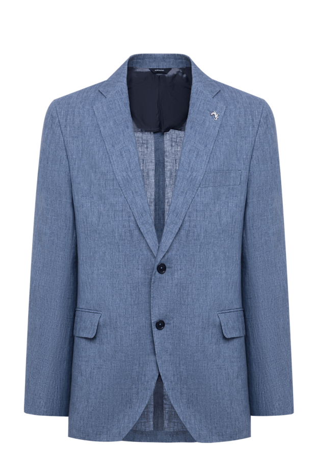 Tombolini lightweight denim jacket made from textured linen 195416 - photo 1