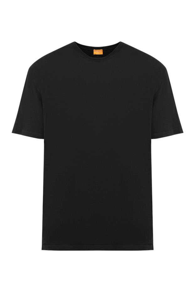 Svevo men's black cotton straight-cut t-shirt 195599 - photo 1
