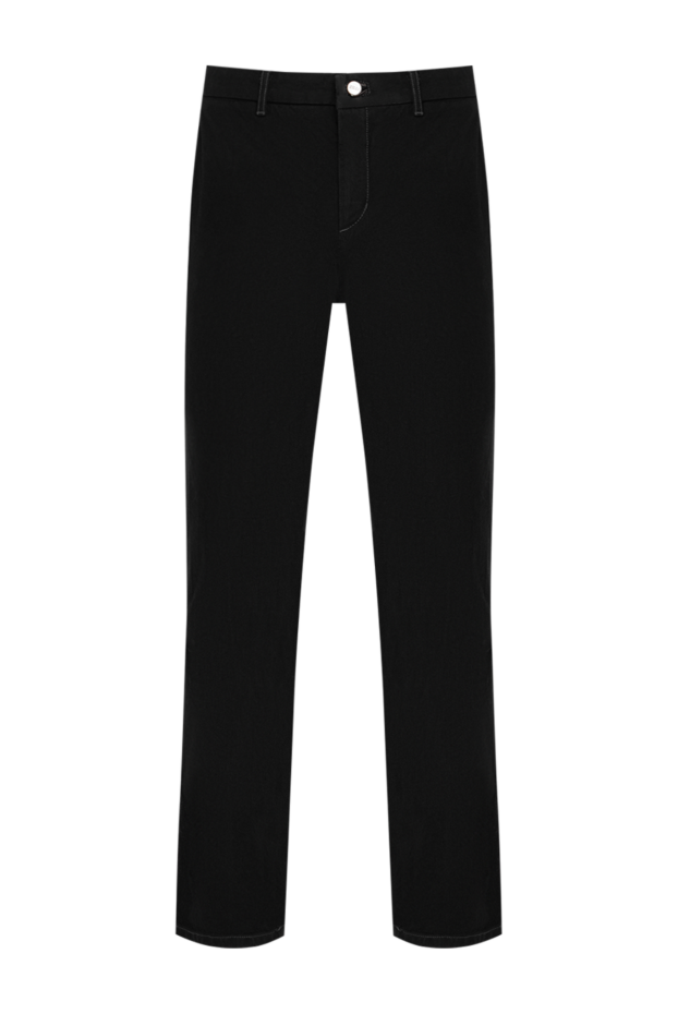 Zilli men's black tapered chinos made of stretch cotton fabric 195635 - photo 1