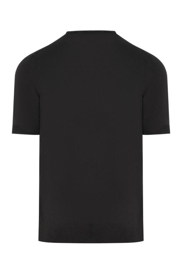 Gran Sasso men's thin jumper with short sleeves in black 195668 - photo 2