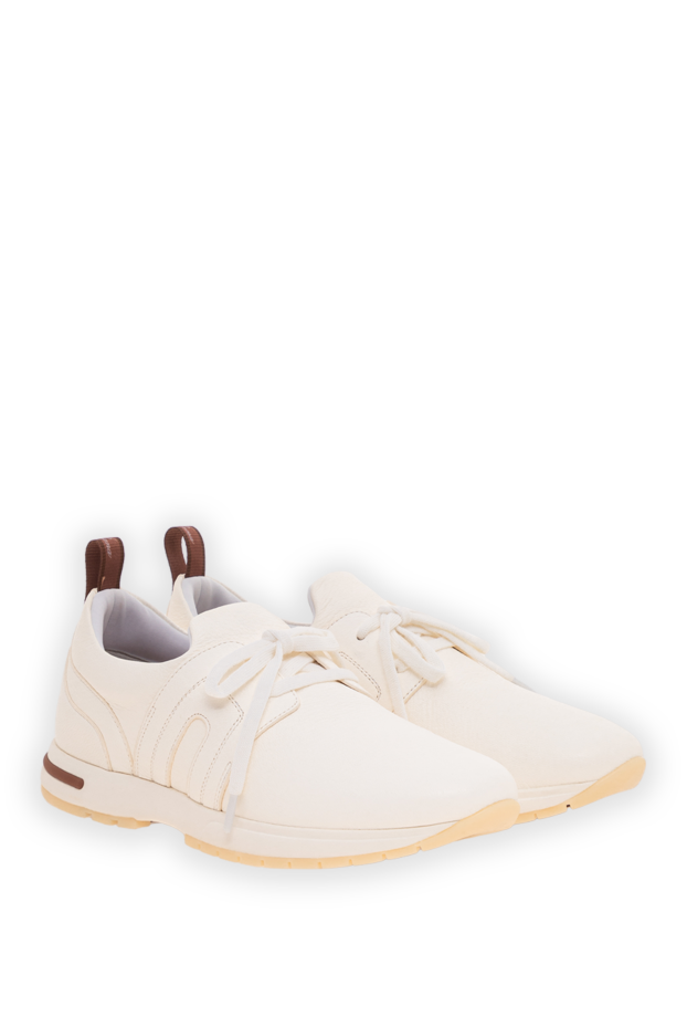 Loro Piana 360 lp flexy walk white leather sneakers 195884 - photo 3