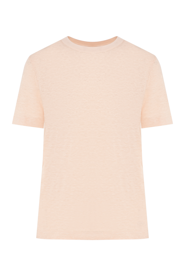 Loro Piana women's basic cotton t-shirt gargano in a delicate peach shade 195886 - photo 1