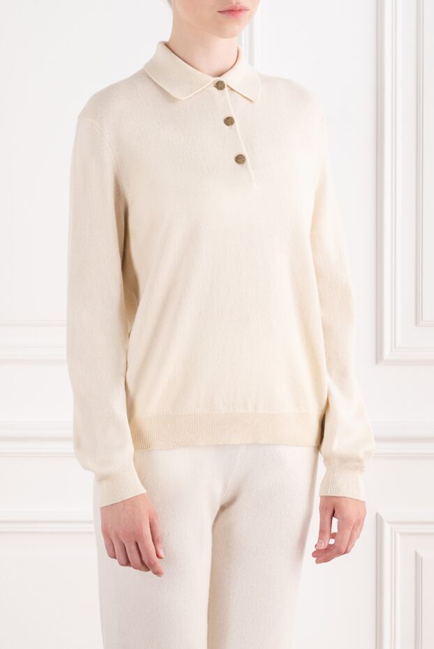 Loro Piana long-sleeve polo shirt made of baby cashmere 195888 - photo 3
