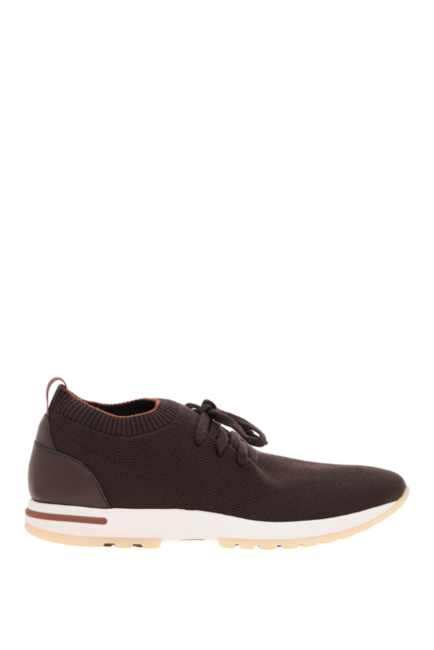 Loro Piana brown 360 lp flexy walk sneakers made of double-layer knit wool 195892 - photo 1