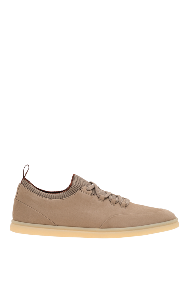 Loro Piana soho walk beige calfskin slip-ons 195897 - photo 1