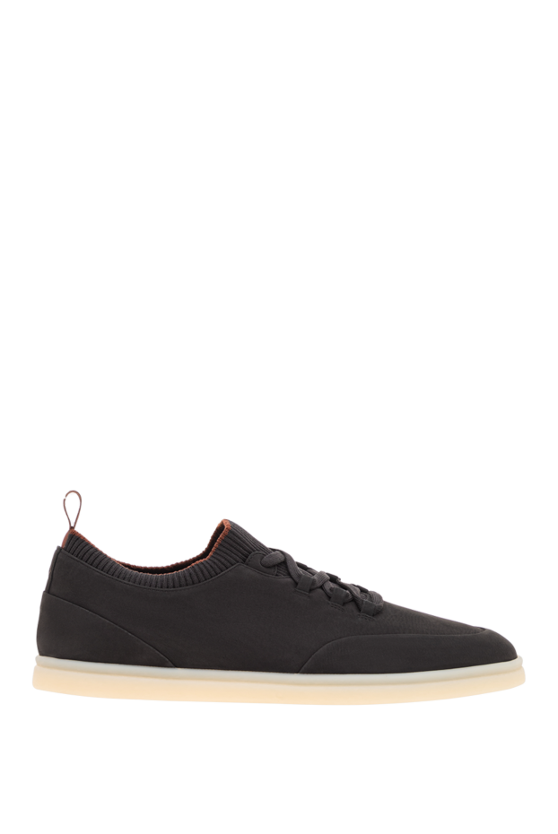 Loro Piana soho walk black calfskin slip-ons 195899 - photo 1