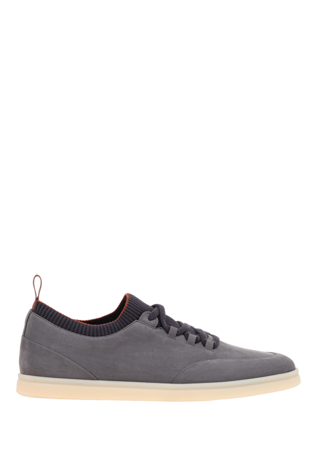 Loro Piana soho walk grey calfskin slip-ons 195900 - photo 1