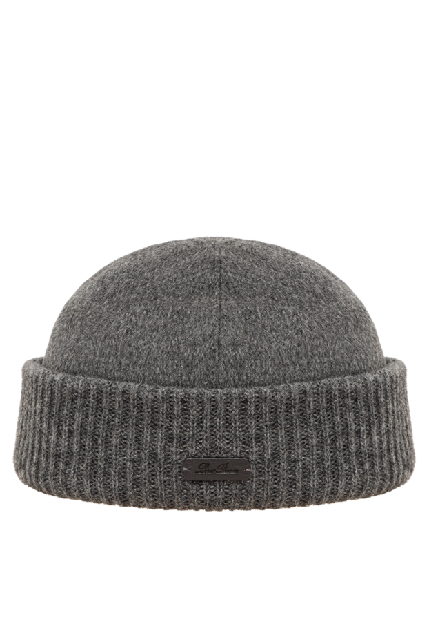 Loro Piana men's knitted beanie hat made of ultra-soft 100% cashmere 195916 - photo 1