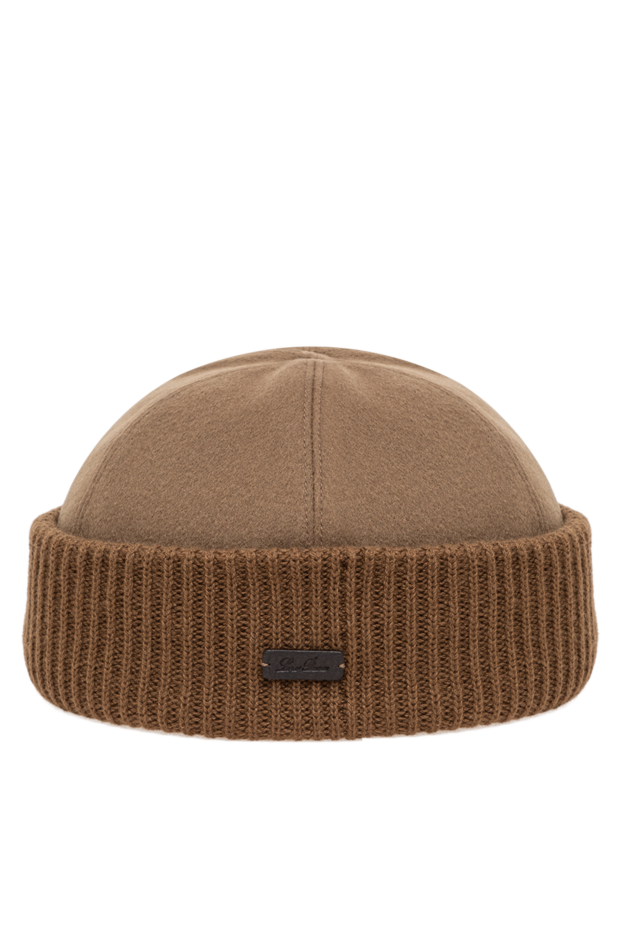 Loro Piana men's docker hat made of suede and warm cashmere 195917 - photo 1