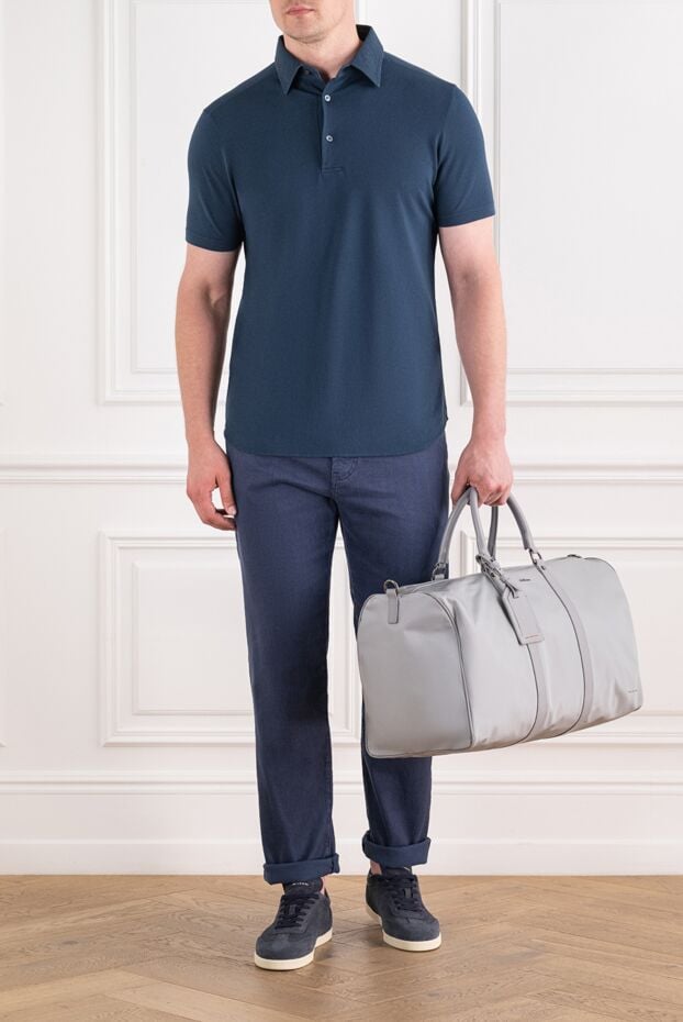 Loro Piana quarona blue five-pocket jeans in an ultra-soft linen blend 195945 - photo 2