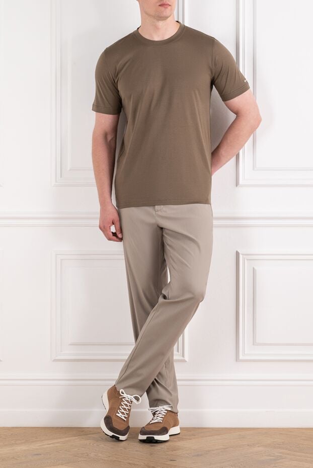 Loro Piana men's beige knit trousers from leisure city 195946 - photo 2