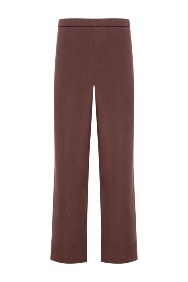 Loro Piana marlyn men's brown straight leg knit trousers 195947 - photo 1