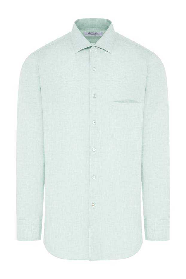 Loro Piana andre men's premium mint linen shirt 195956 - photo 1