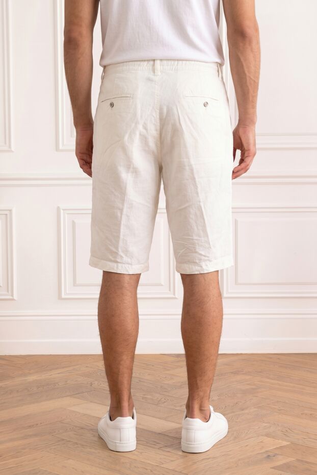 Scissor Scriptor white bermuda shorts with light embroidered monogram 196314 - photo 2