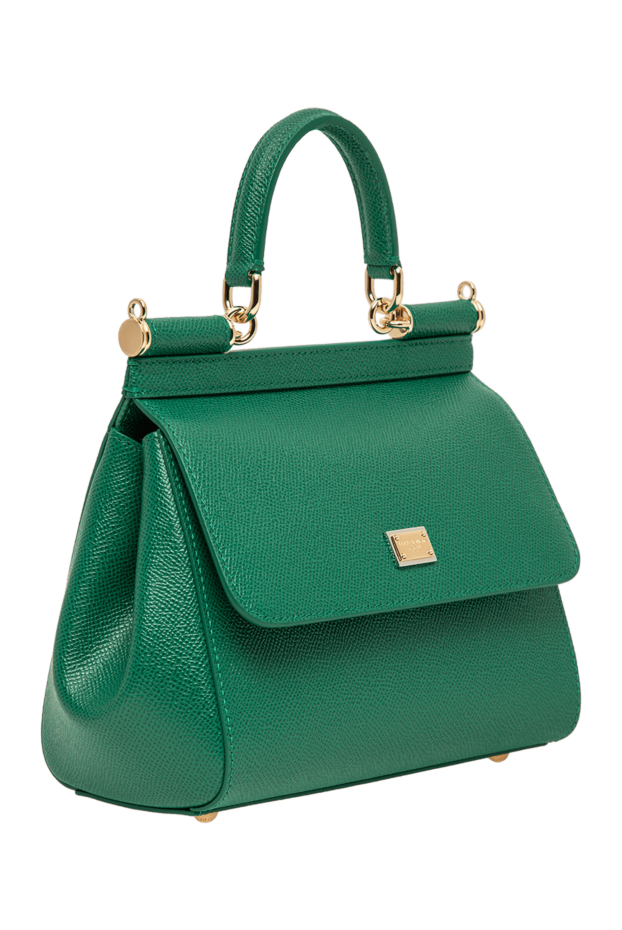 Dolce & Gabbana small green sicily bag in dauphine calfskin 196359 - photo 3