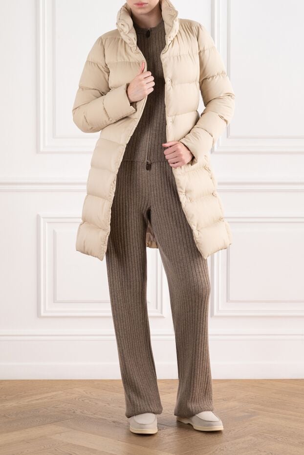 Herno quilted down midi coat with a voluminous stand-up collar 196362 - photo 2