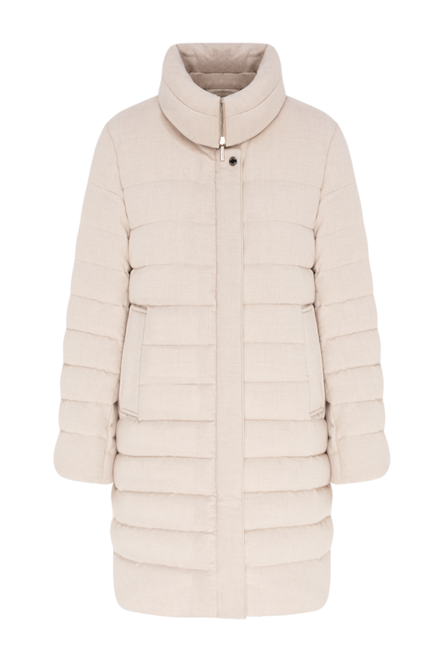 Moorer cashmere down midi coat with a high puffer collar 196363 - photo 1