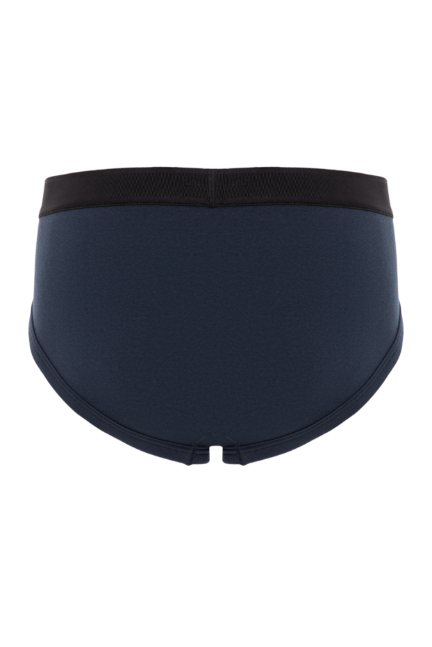 Tom Ford men's blue cotton briefs with contrasting logo 196365 - photo 2