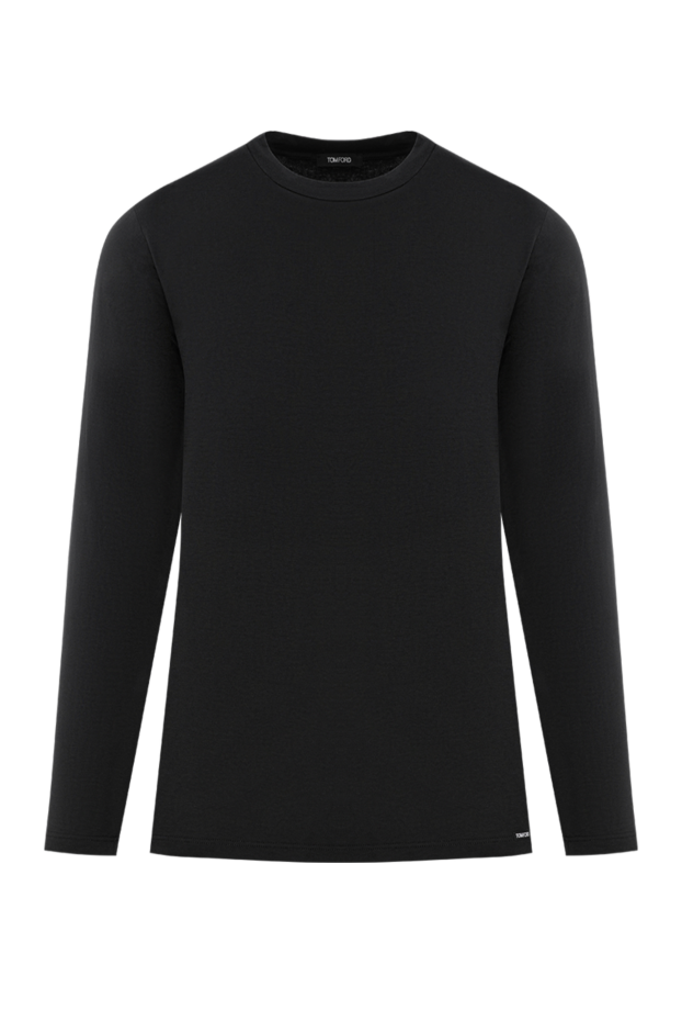 Tom Ford basic black long sleeve top made of ultra-soft cotton jersey 196369 - photo 1