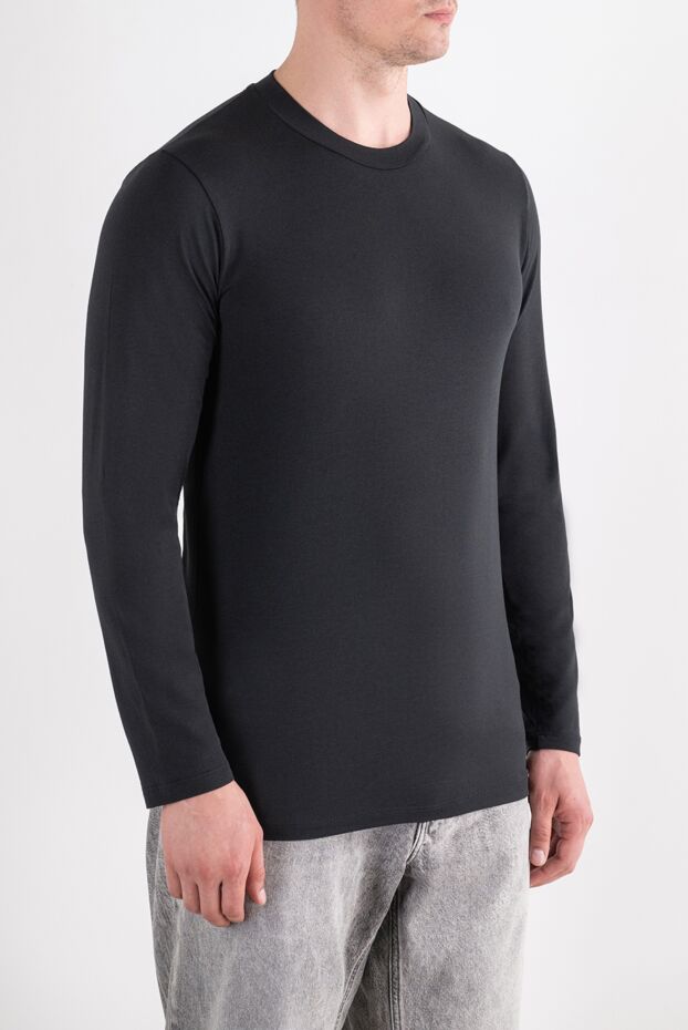 Tom Ford basic black long sleeve top made of ultra-soft cotton jersey 196369 - photo 3