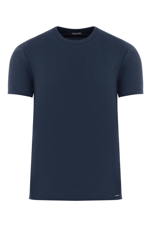 Tom Ford a basic navy blue t-shirt made from ultra-soft mercerized cotton 196371 - photo 1
