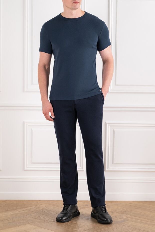 Tom Ford a basic navy blue t-shirt made from ultra-soft mercerized cotton 196371 - photo 2