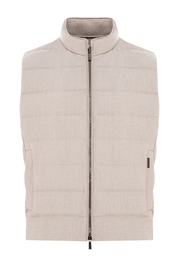Moorer quilted down vest made of premium melange wool with added soft cashmere 196394 - photo 1