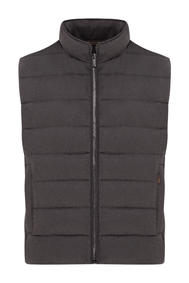 Moorer quilted down vest made of fine brown wool with added soft cashmere 196395 - photo 1