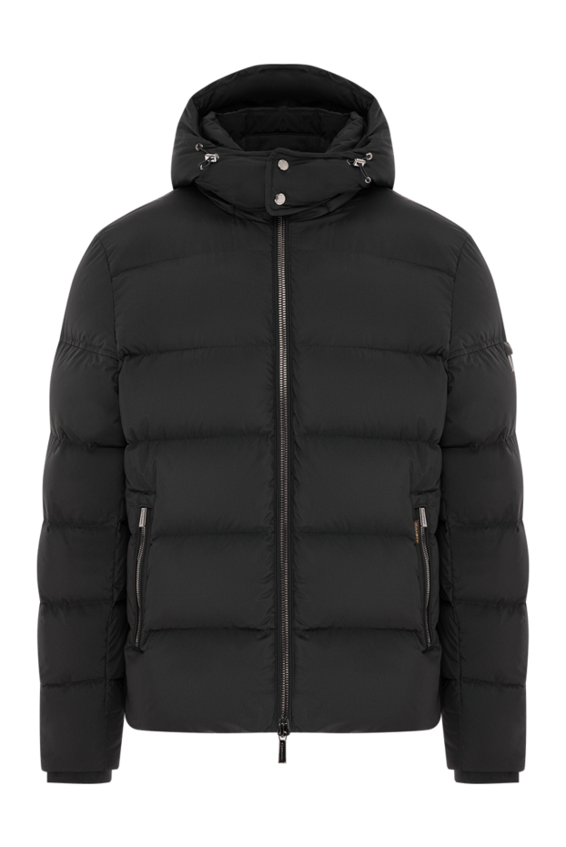 Moorer black down jacket with a removable anatomical hood with adjustable drawstrings 196402 - photo 1
