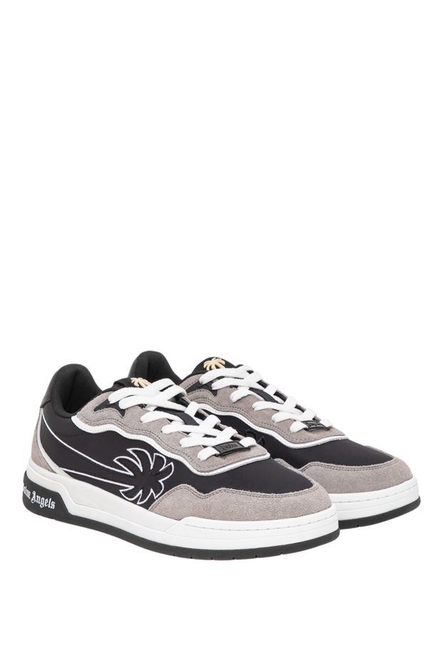 Palm Angels combination sneakers with palm tree applique and suede overlays 196437 - photo 3