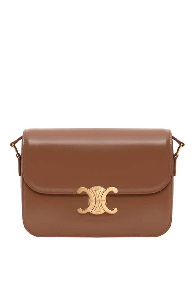 Celine classique triomphe brown calfskin bag 196461 - photo 1