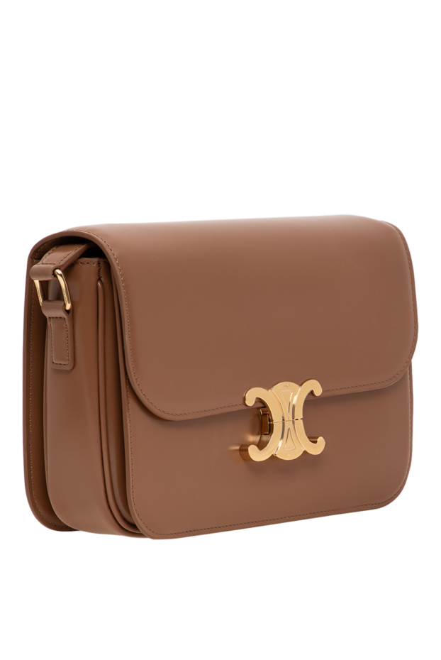 Celine classique triomphe brown calfskin bag 196461 - photo 3